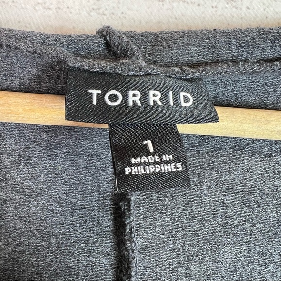 Torrid Gray Sleeveless French Terry Hoodie Dress Size 1X - Picture 7 of 10